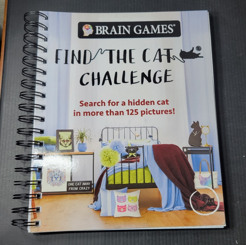 Brain Games Find the Cat Puzzle Book